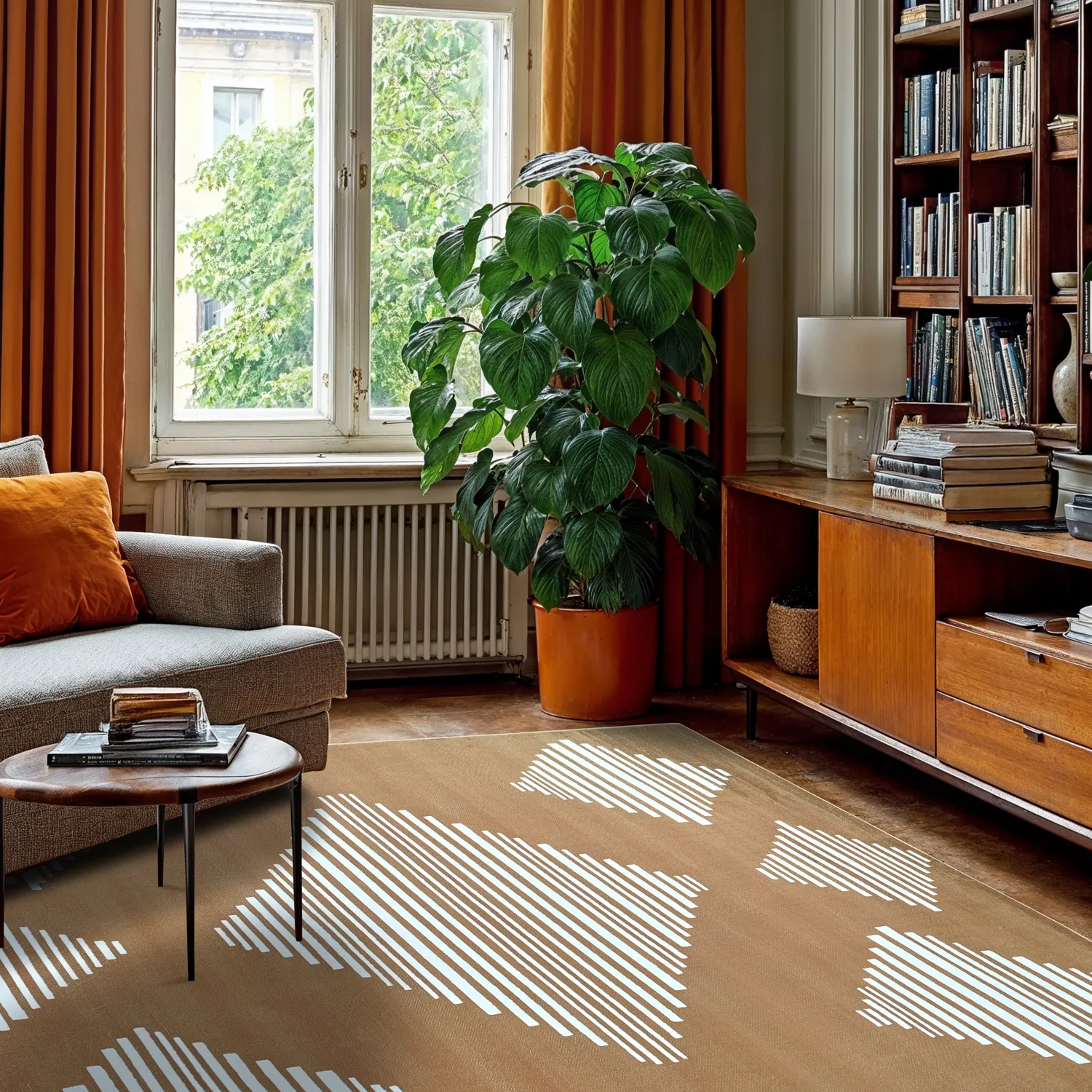 Koberec Wilton - Carmen (hnedá/biela)