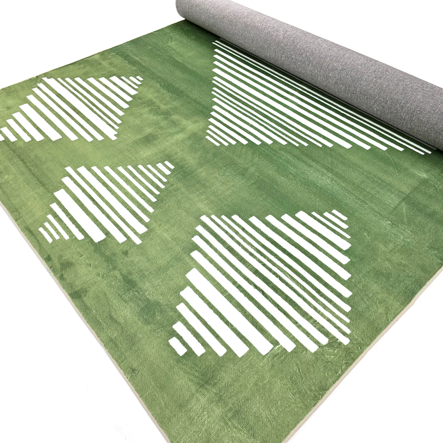 Koberec Wilton - Carmen (zelená/biela)