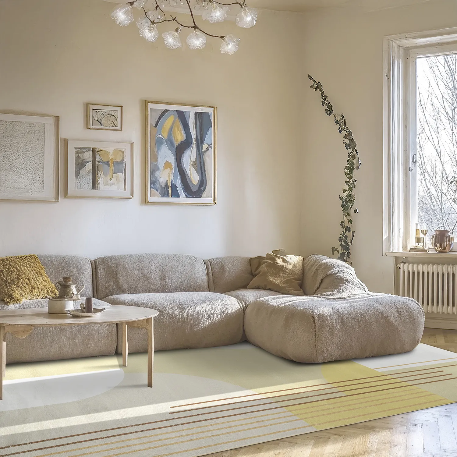 Koberec Wilton - Delft (béžová/multi)