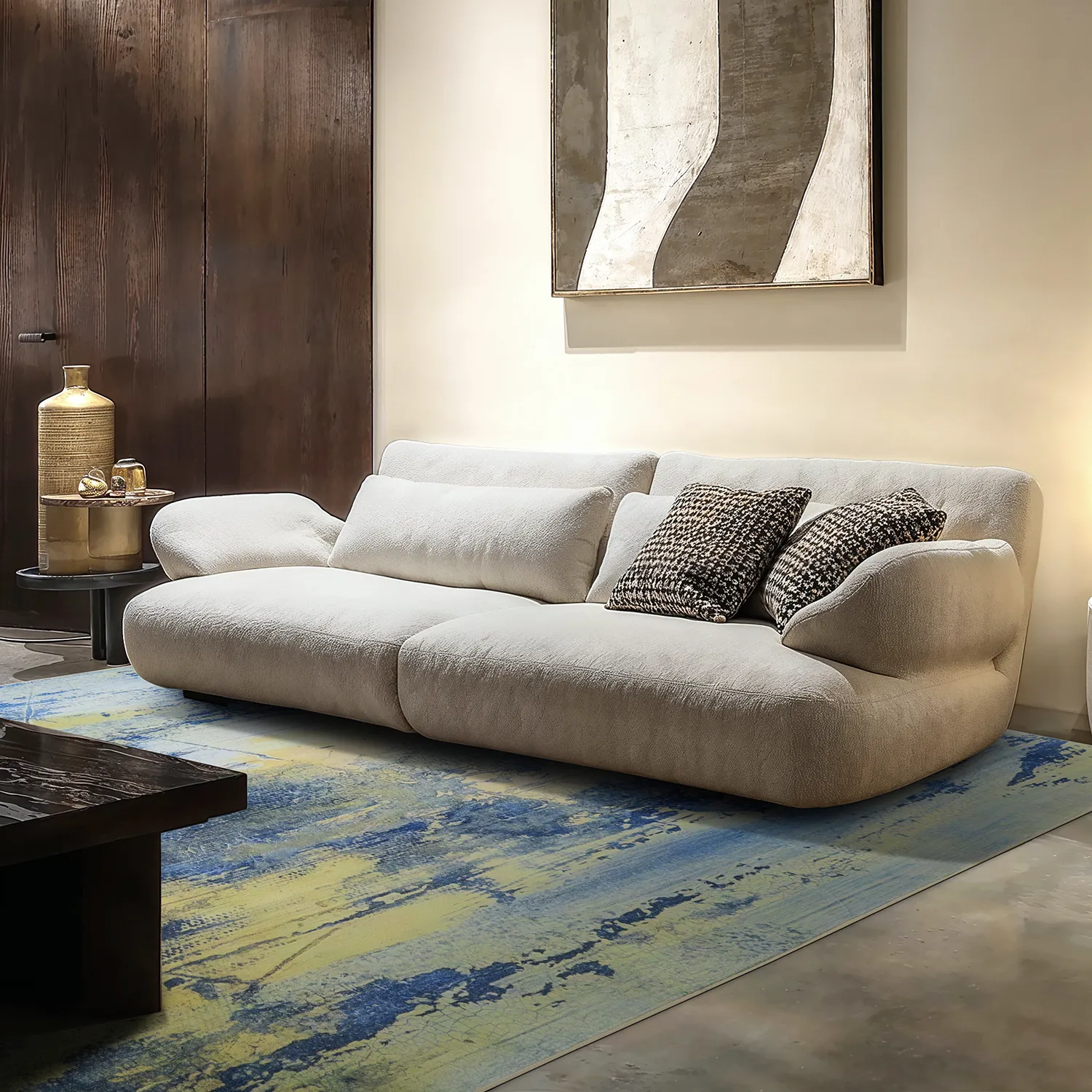 Koberec Wilton - Dolmio (modrý/multi)