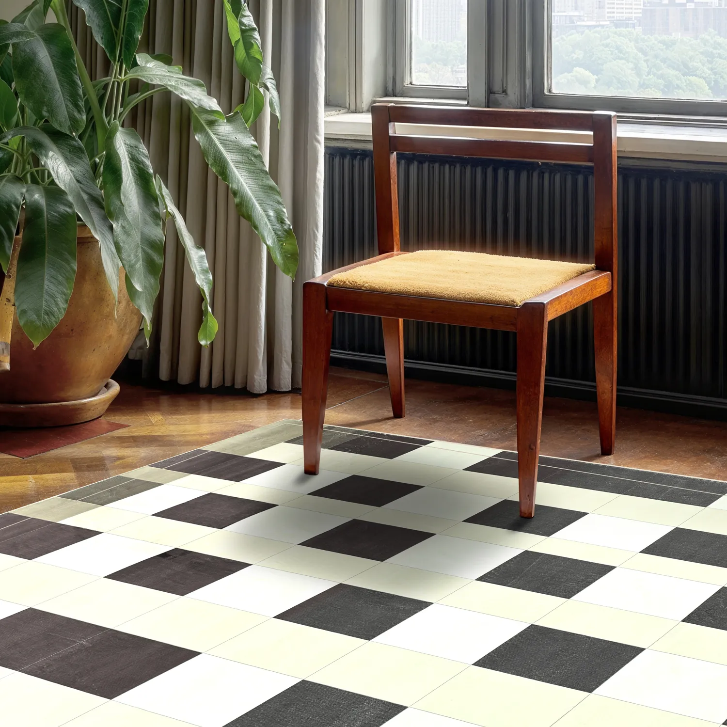 Koberec Wilton - Ferro (hnedý/krémový)