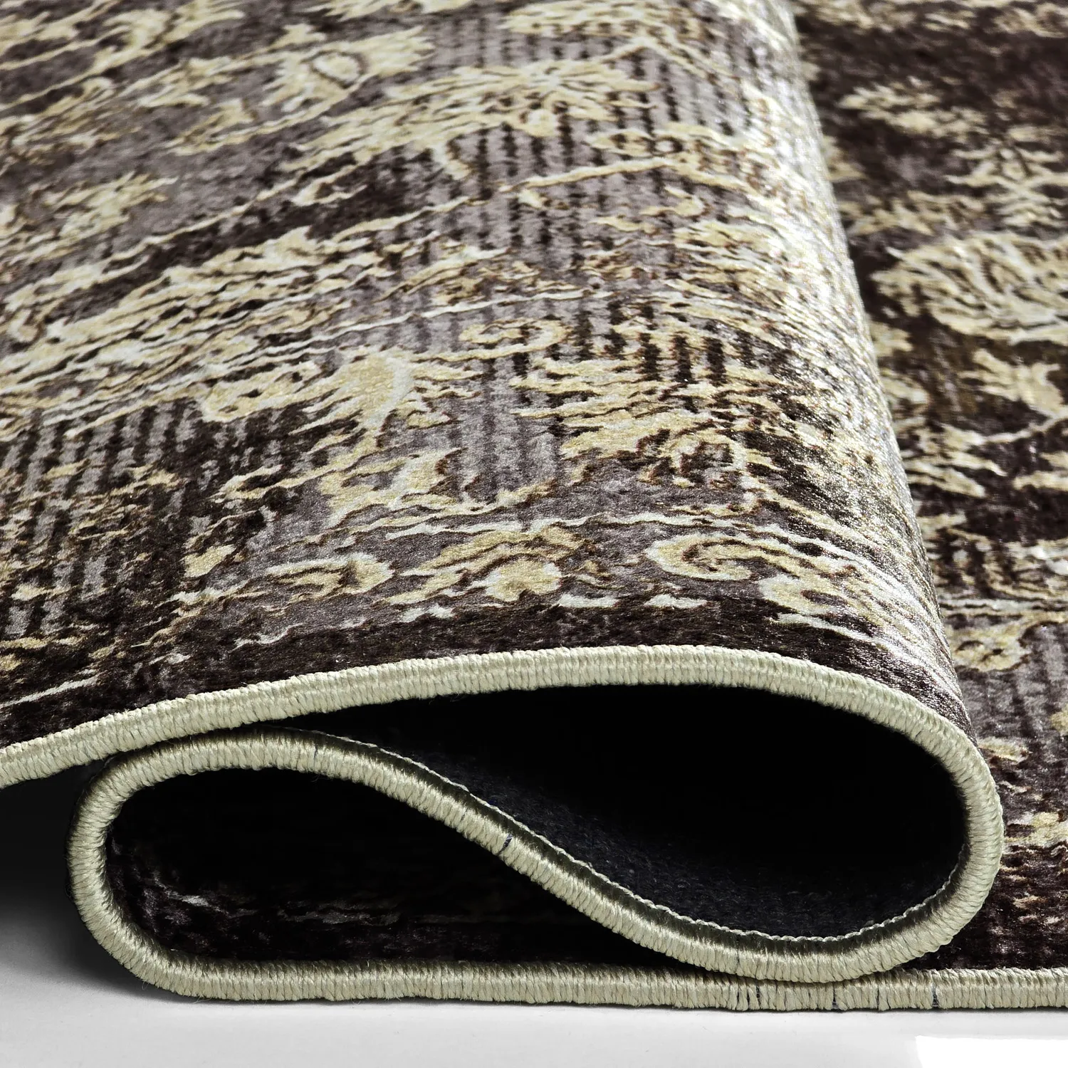 Koberec Wilton - Kvety (hnedý)