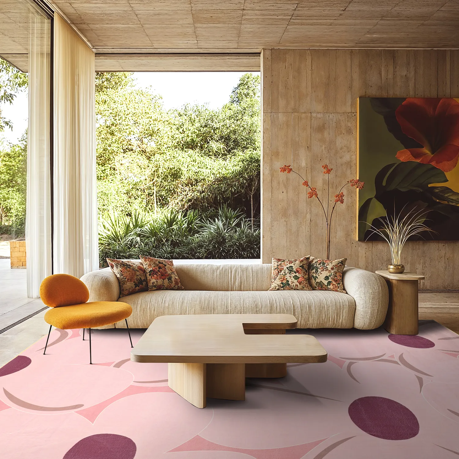 Koberec Wilton - Honfleur (ružový/multi)