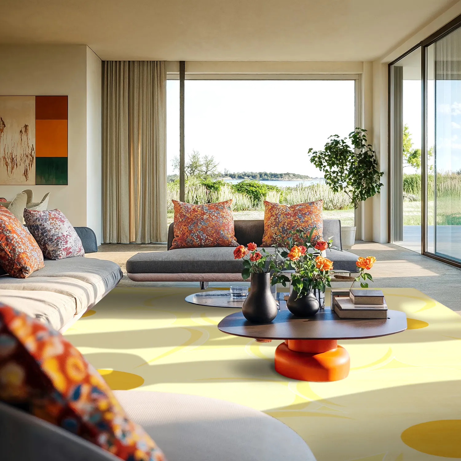 Koberec Wilton - Honfleur (žltý/multi)