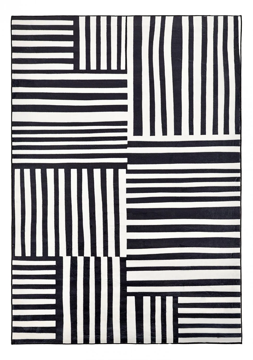 Koberec Wilton - Joma (čierny/biely)