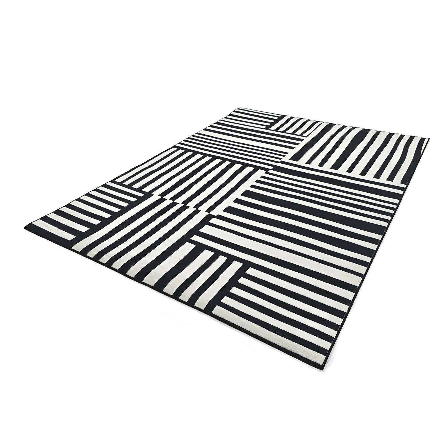 Koberec Wilton - Joma (čierny/biely)