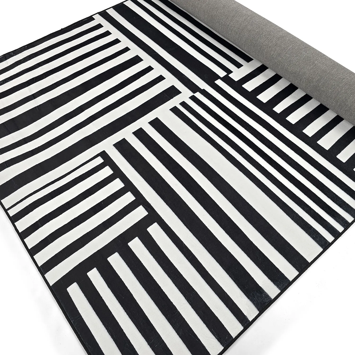 Koberec Wilton - Joma (čierny/biely)