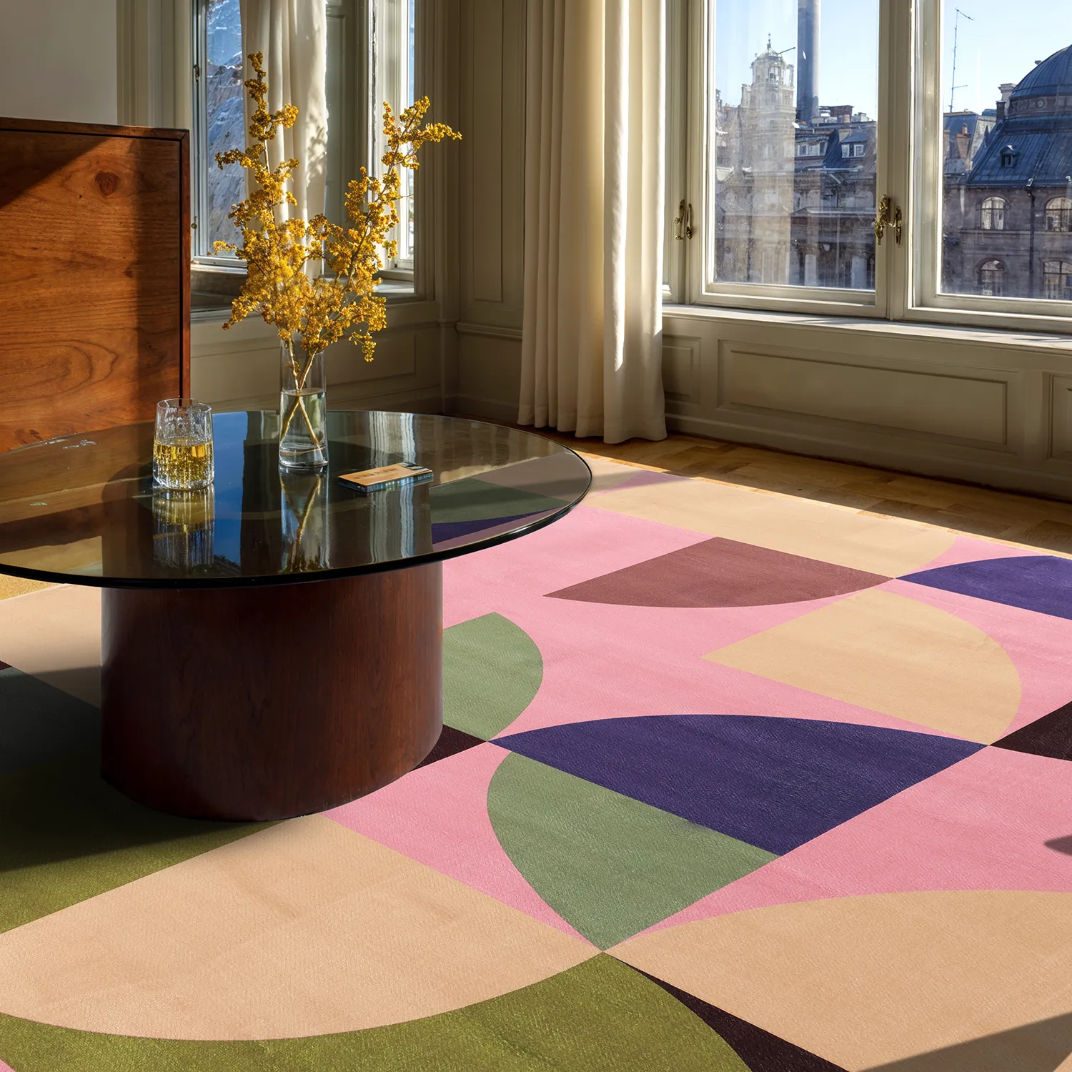 Koberec Wilton - Kalami (ružová/multi)