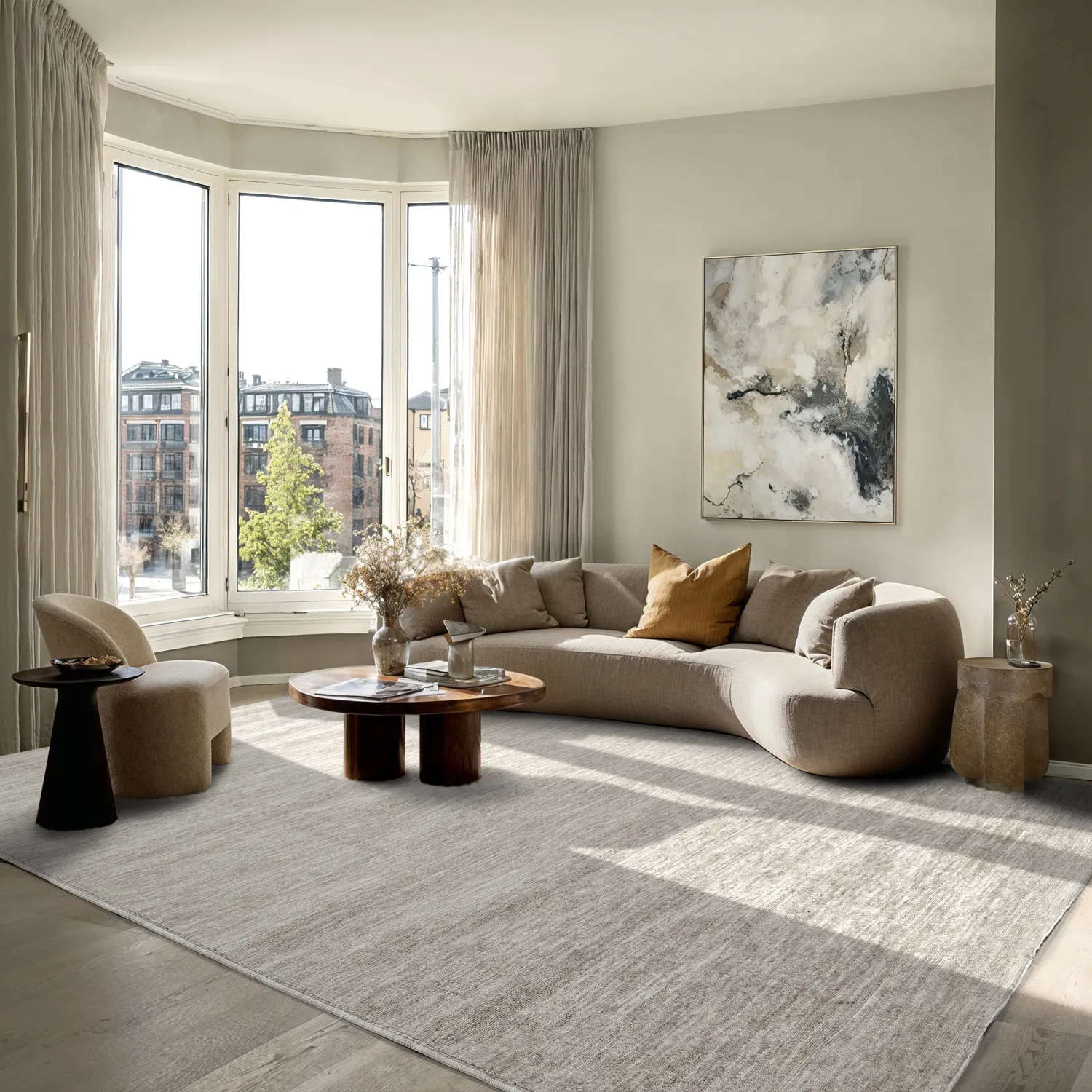 Wilton koberec - Kither (tmavý béžový)