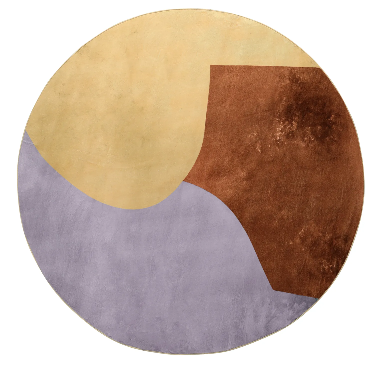 Kruhový koberec - Lazio (šampanské)