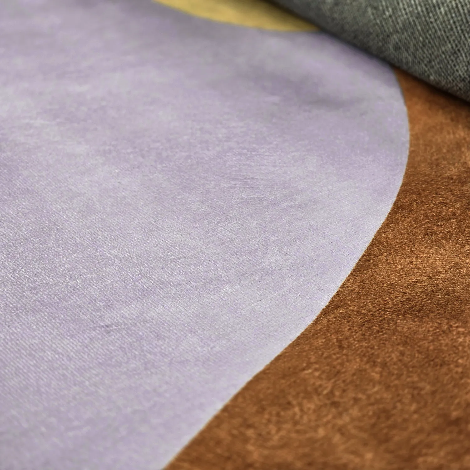 Kruhový koberec - Lazio (šampanské)