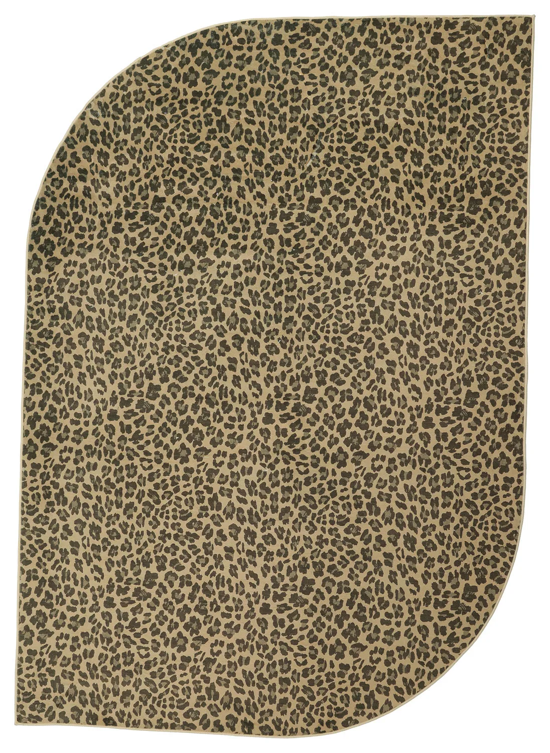 Polooválny koberec WiltonLeopard (hnedý)