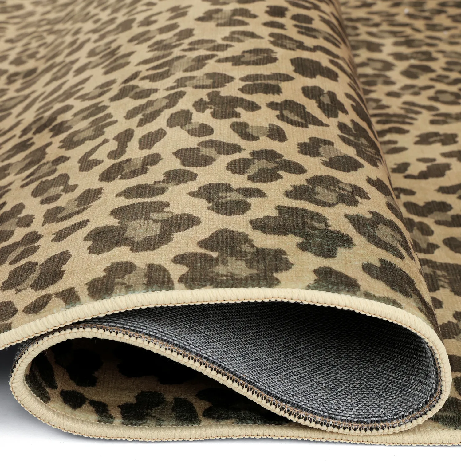 Polooválny koberec WiltonLeopard (hnedý)