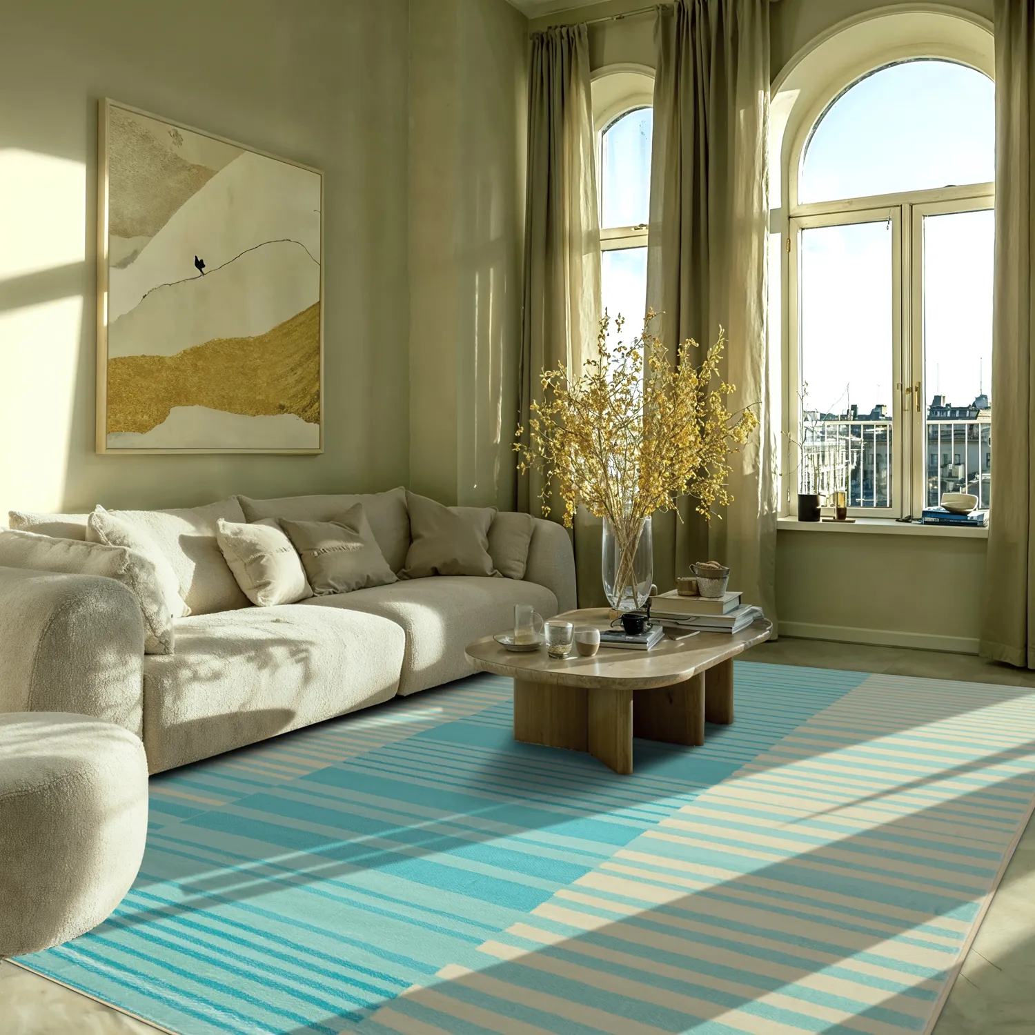 Koberec Wilton - Lorne (tyrkysový)