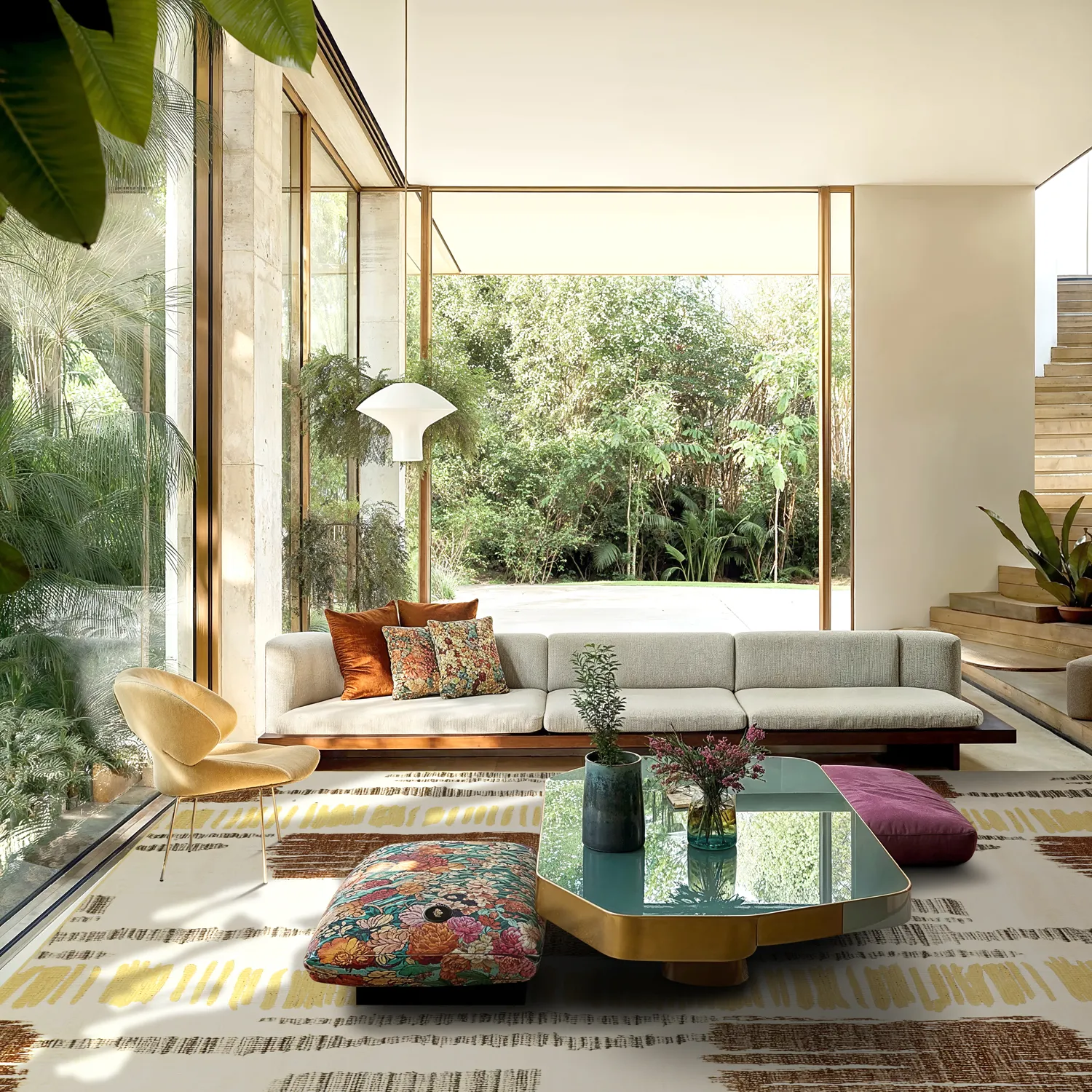 Koberec Wilton - Lucerne (hnedý/multi)