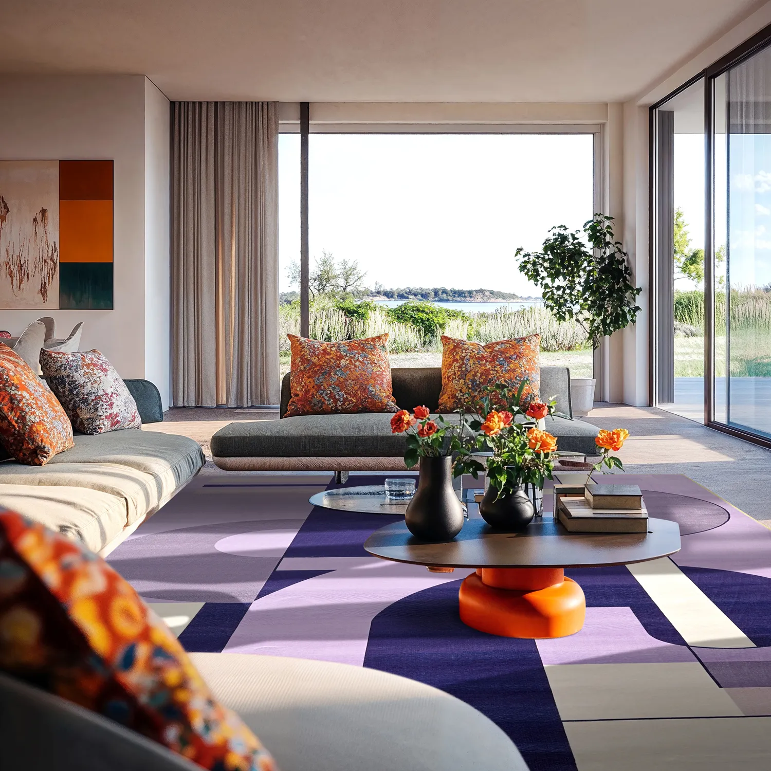 Koberec Wilton - Nysa (fialový/multi)