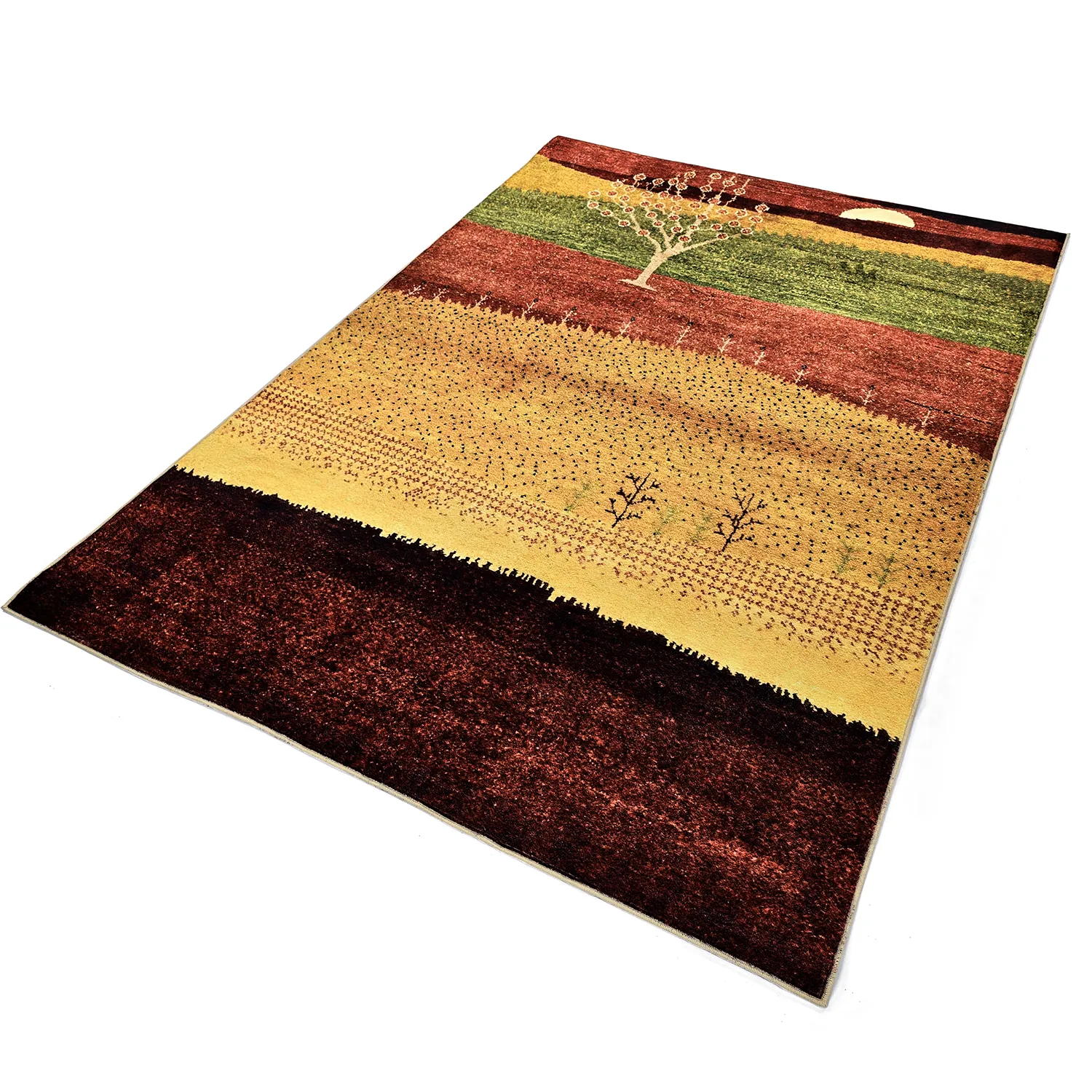 Koberec Wilton - Oia (červený/multi)