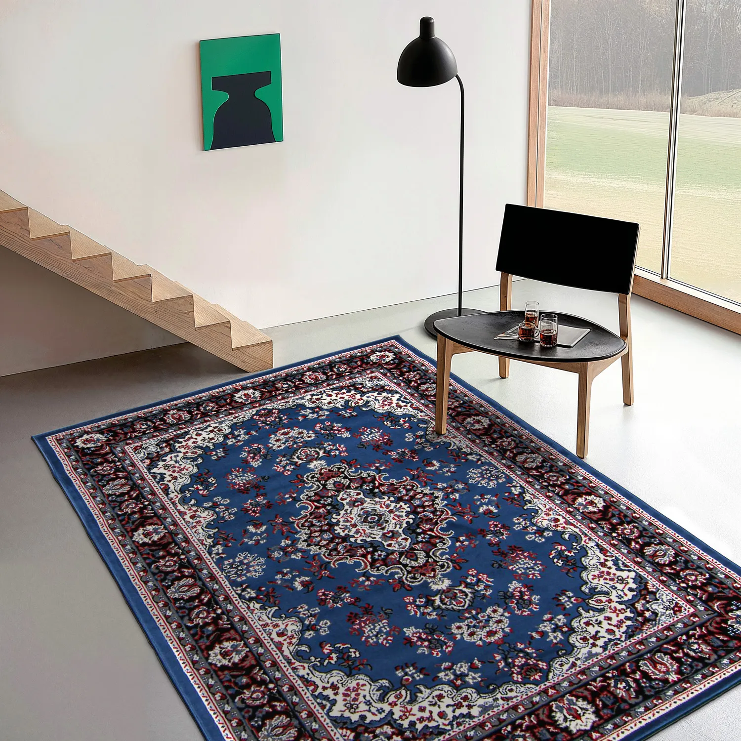 Koberec Wilton - Peking (modrý)