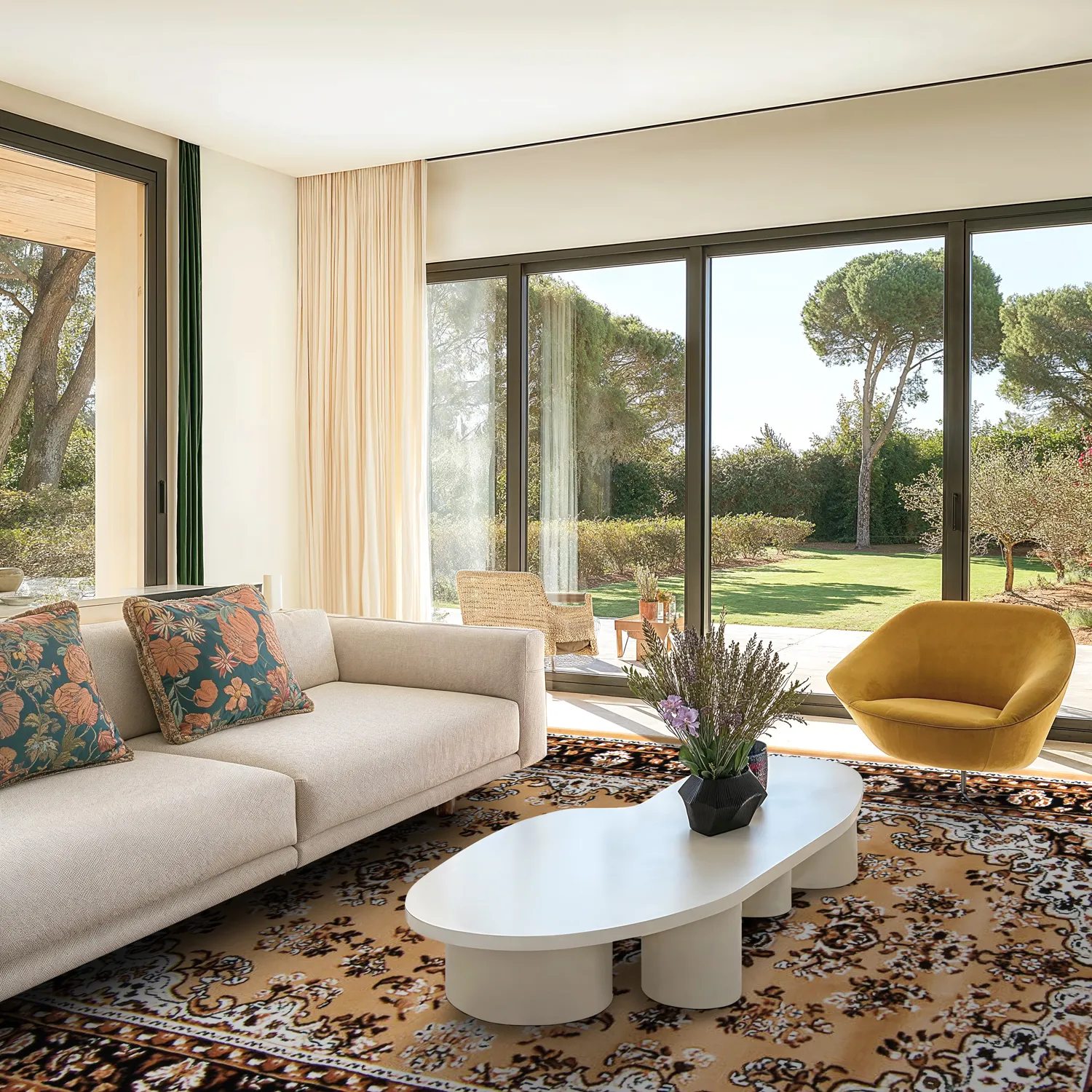 Koberec Wilton - Peking (zlatý)