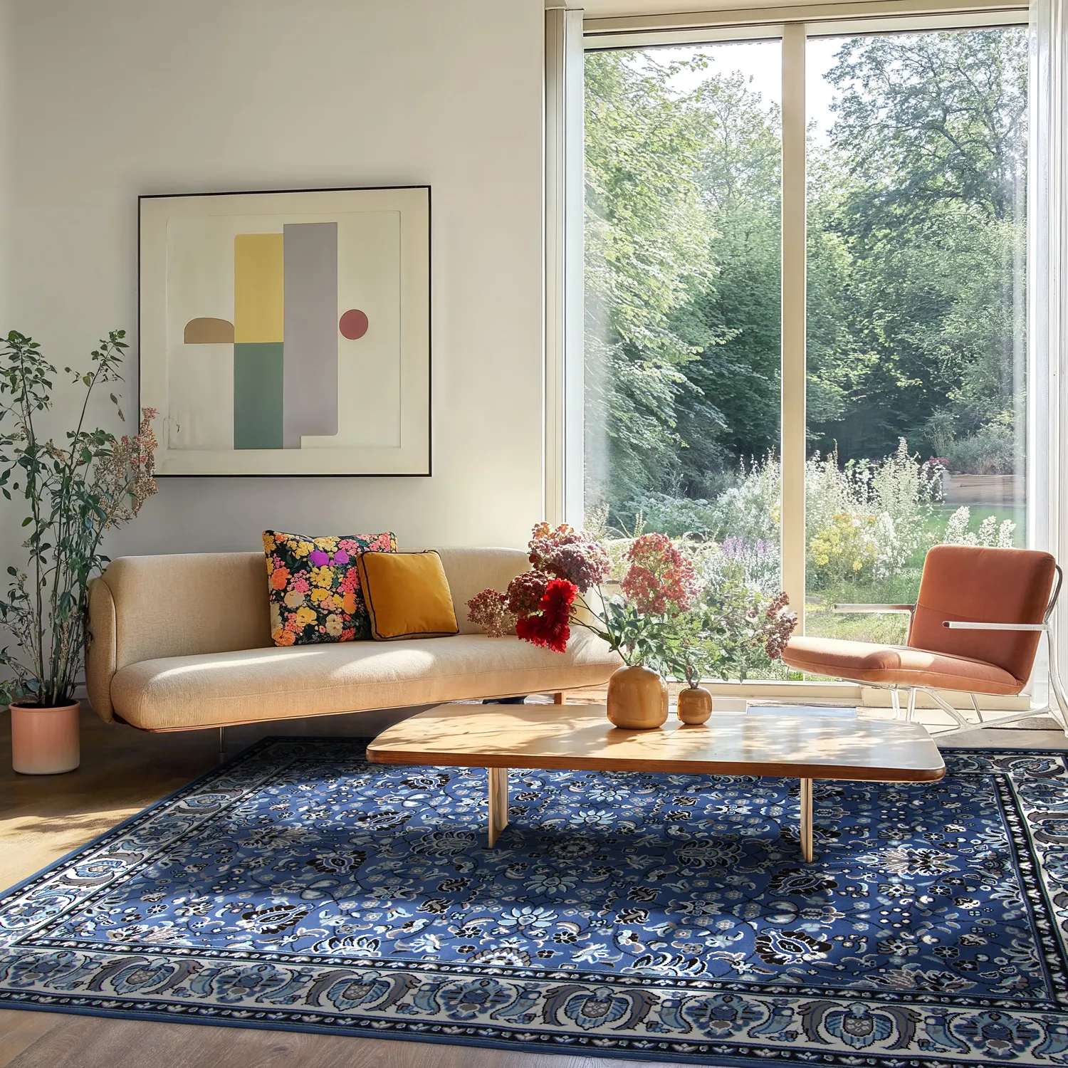 Koberec Wilton - Peking Imperial (modrý)