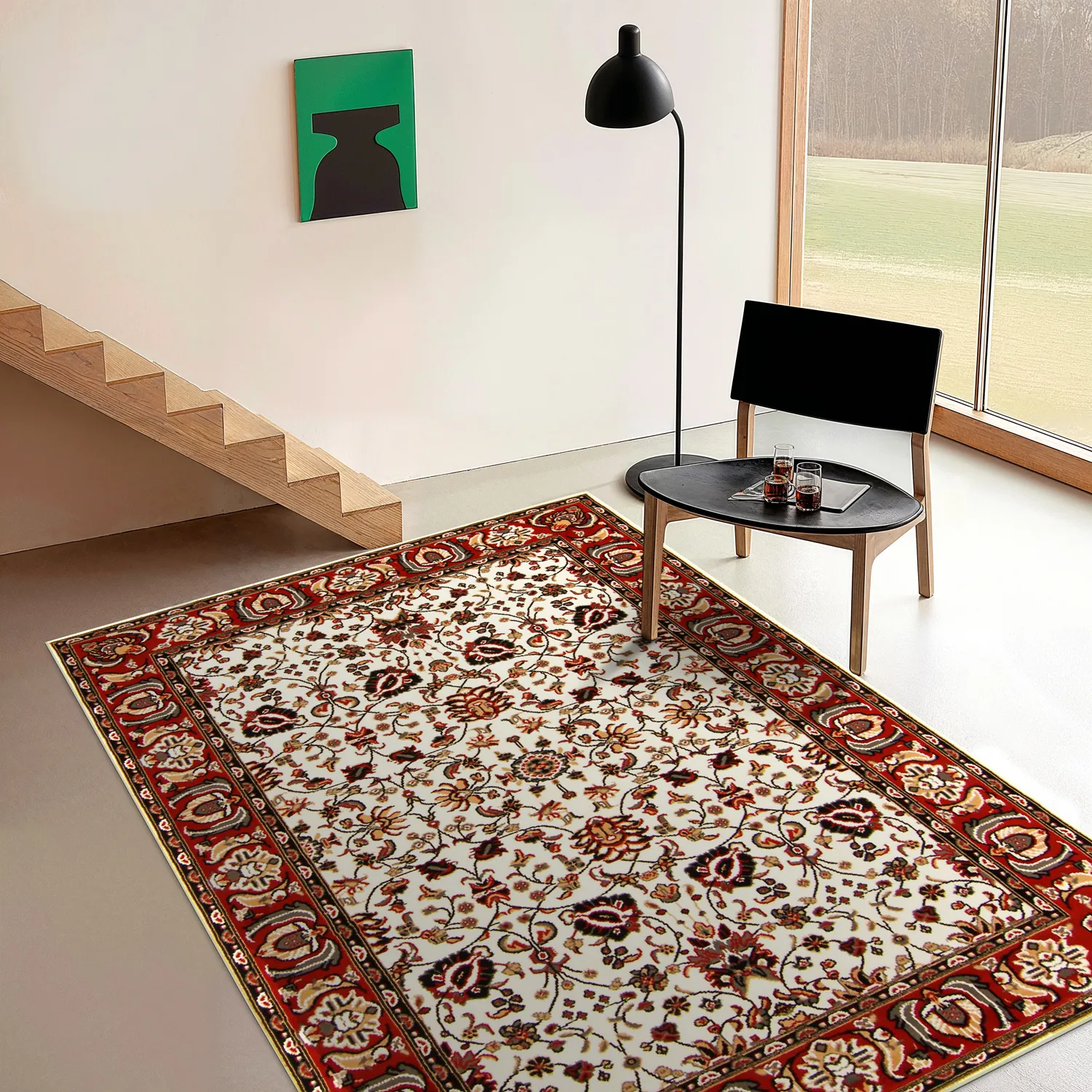 Koberec Wilton - Peking Imperial (biely)