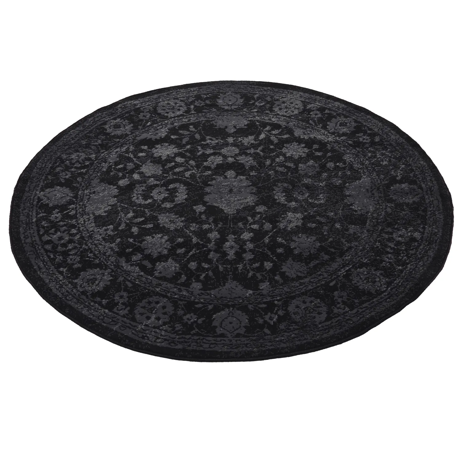 Okrúhly koberec - Peking Majestic (čierna)