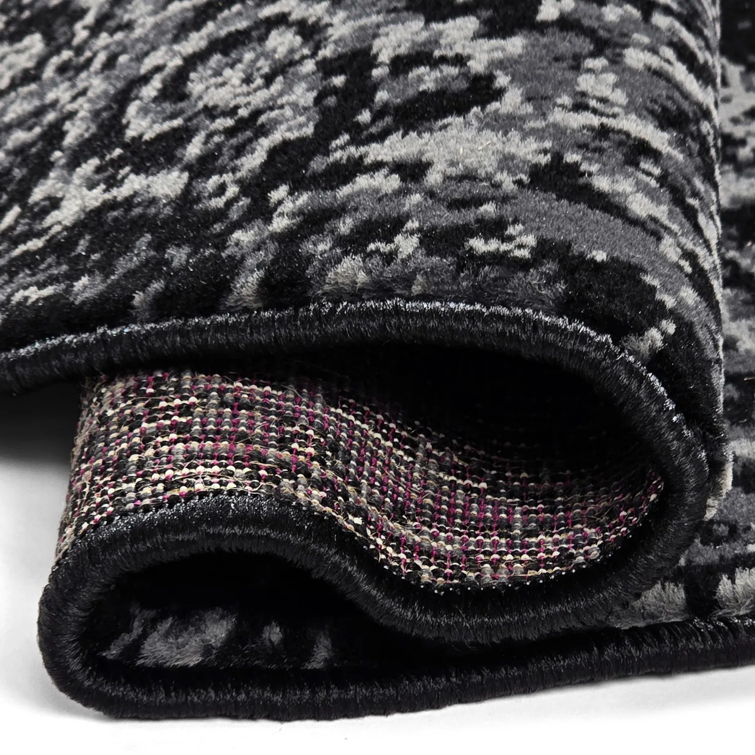 Kruhový koberec - Peking (čierny)