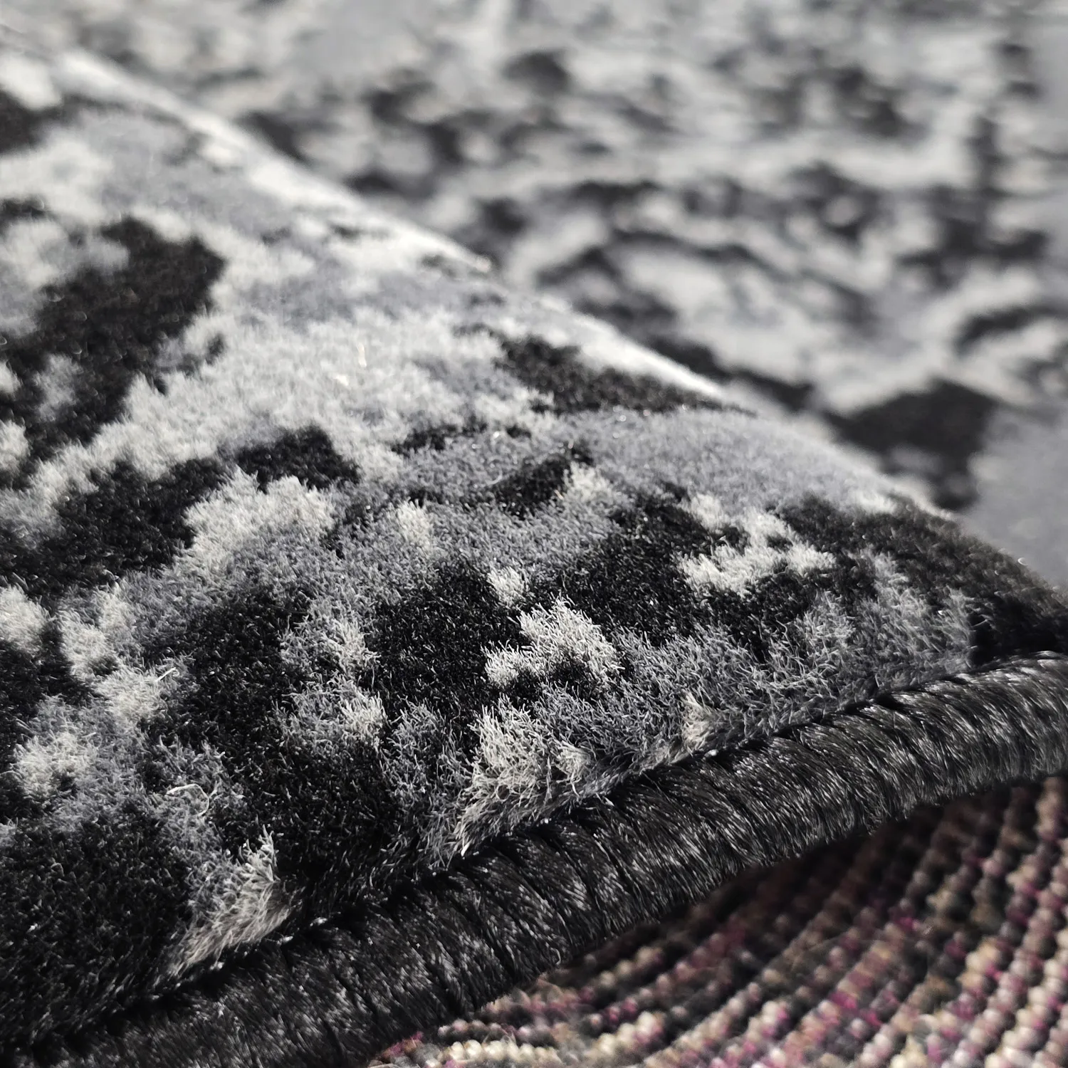 Kruhový koberec - Peking (čierny)