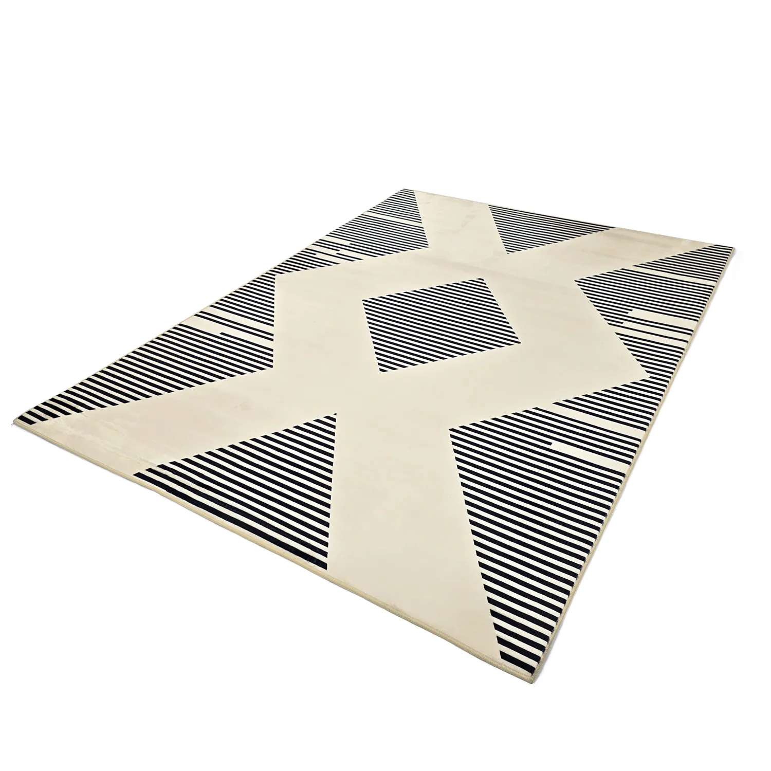 Koberec Wilton - Pucon (čierny/krémový)