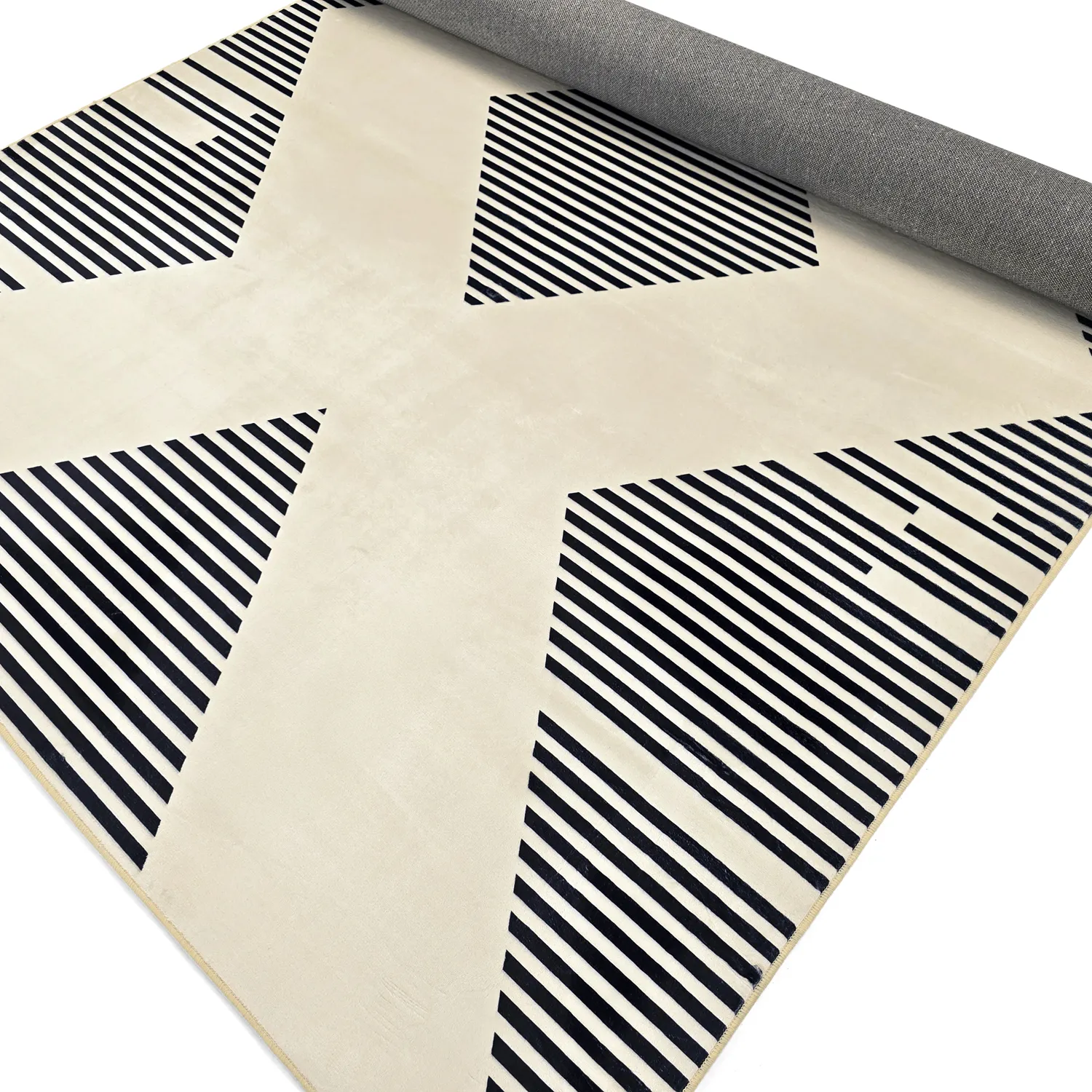 Koberec Wilton - Pucon (čierny/krémový)