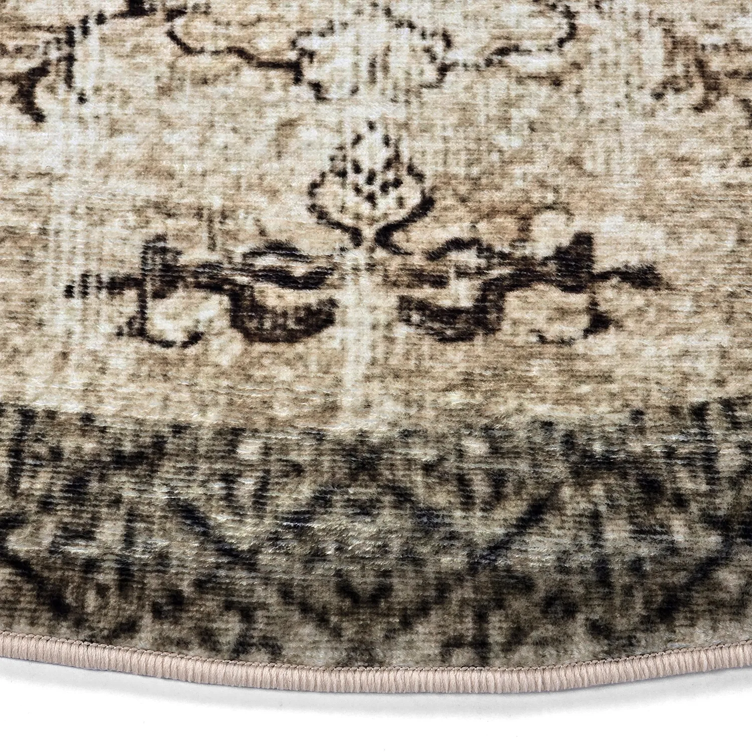 Kruhový koberec - Rosalie (hnedý)