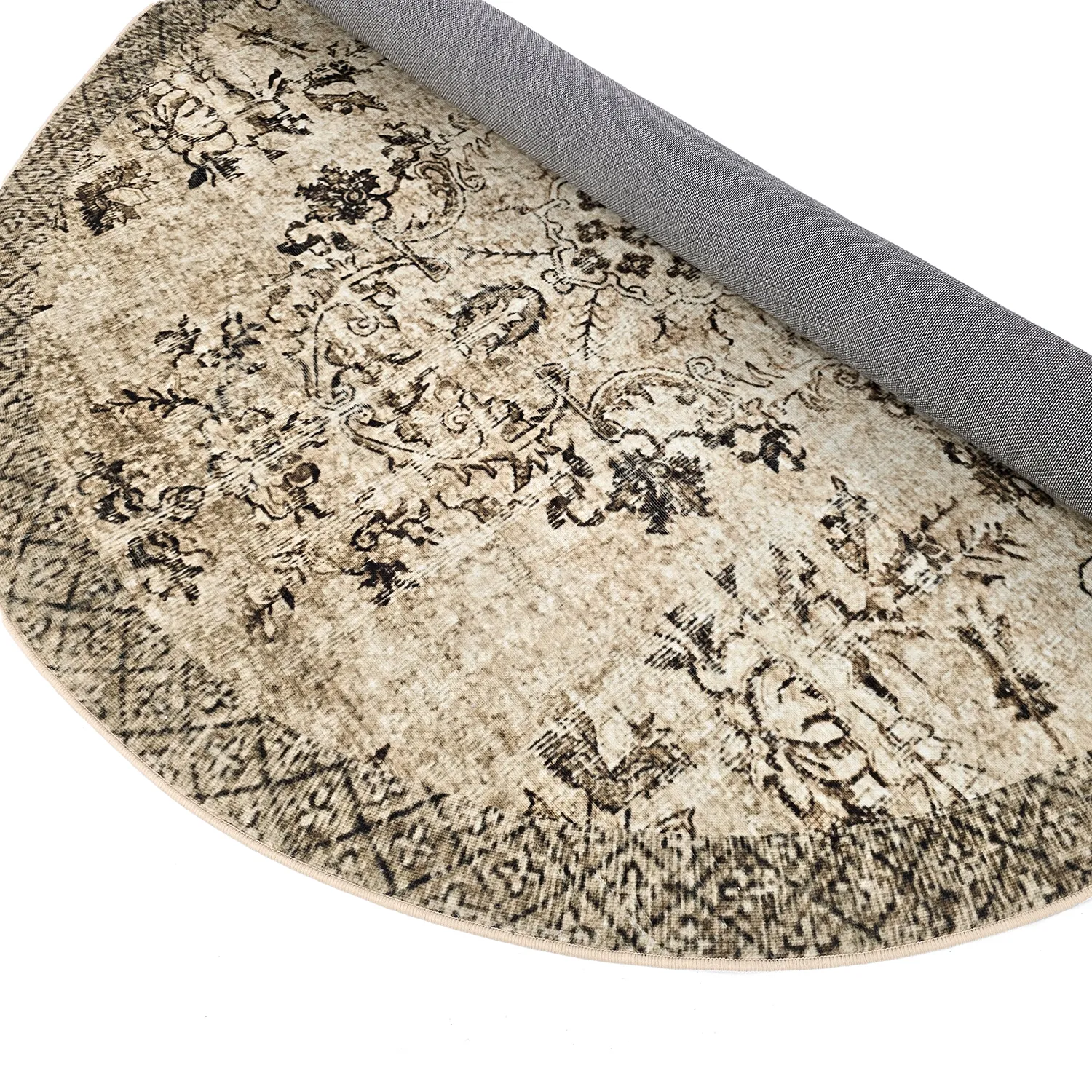 Kruhový koberec - Rosalie (hnedý)