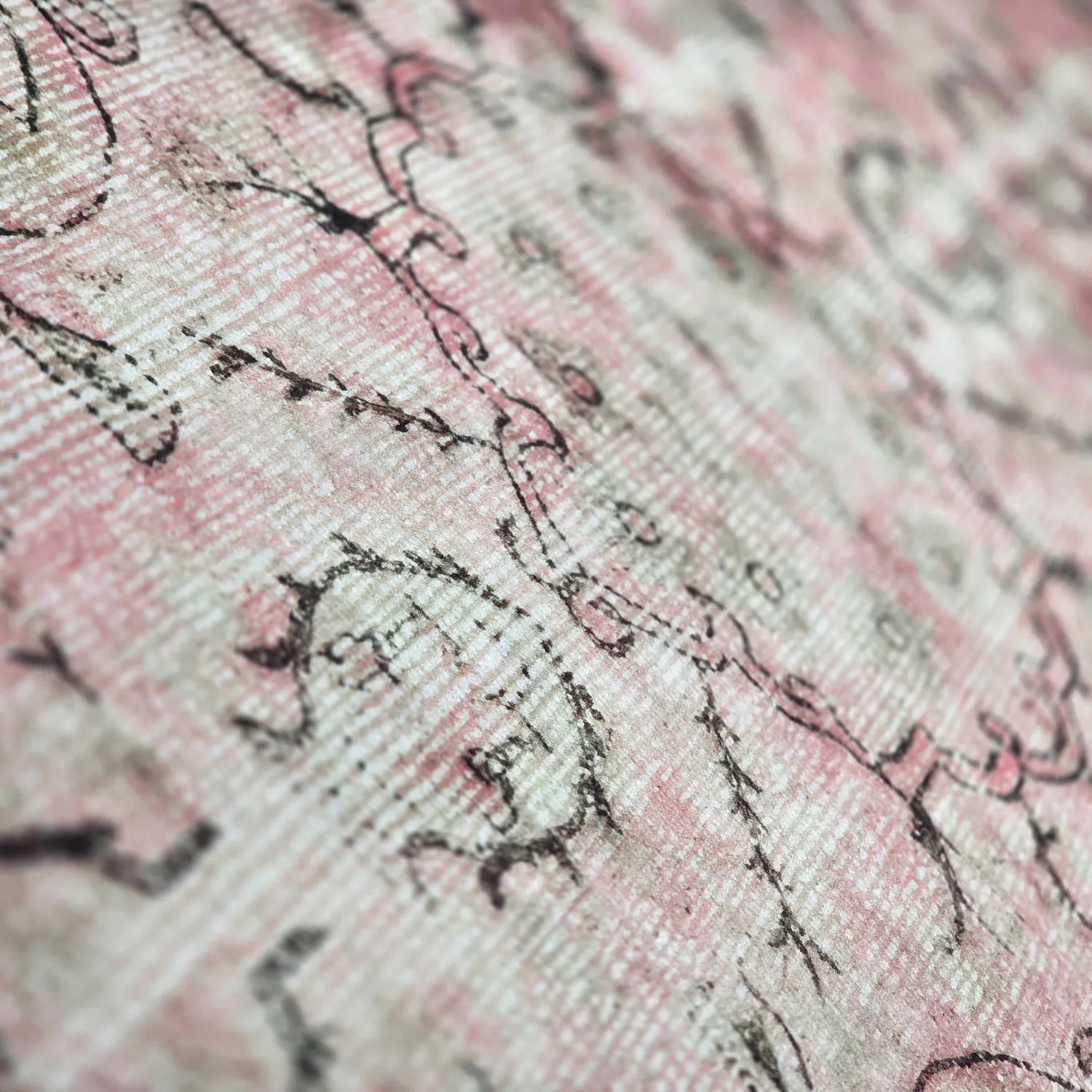 Kruhový koberec - Rosalie (ružový)