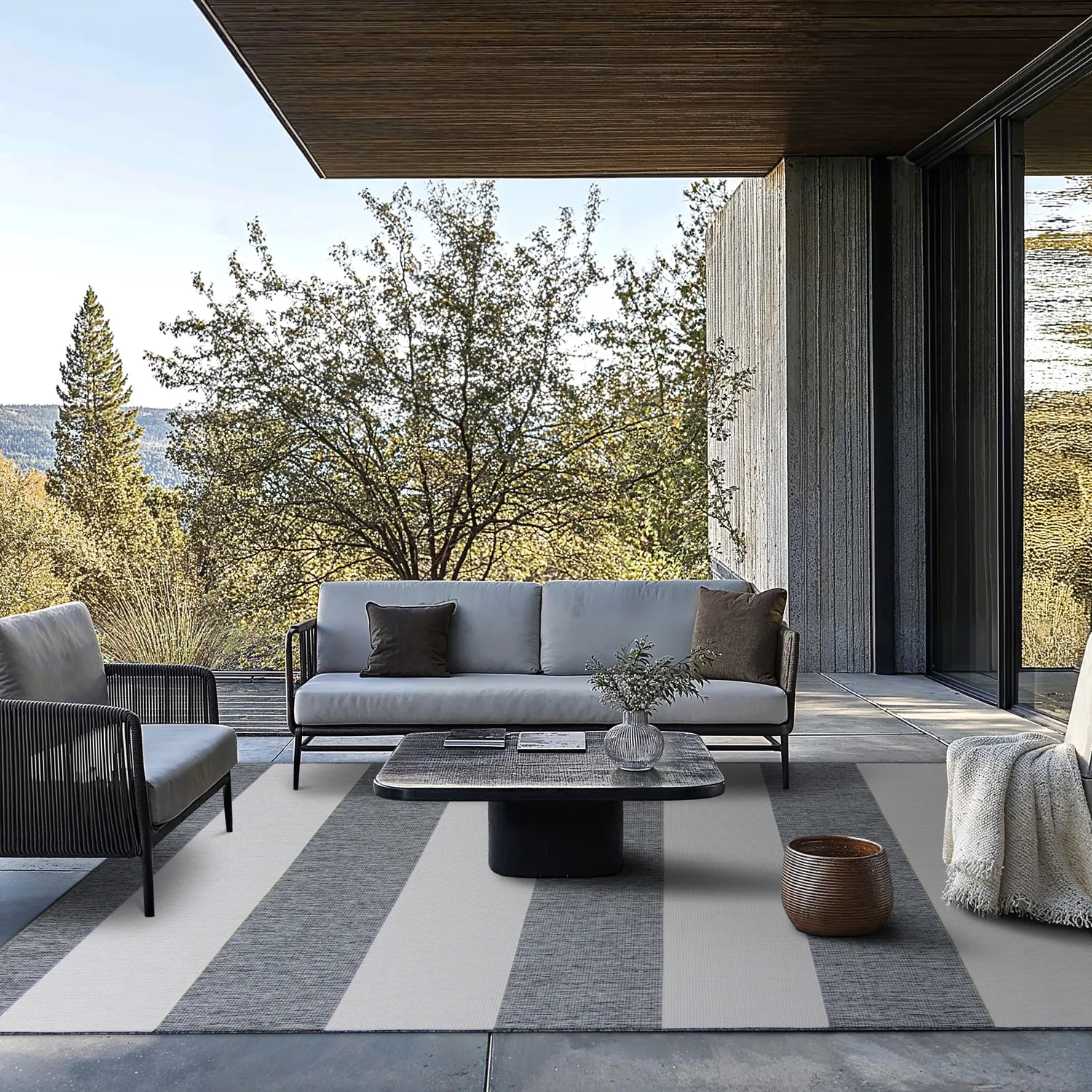 Koberec na vnútorné a vonkajšie použitie - Santana (šedý)