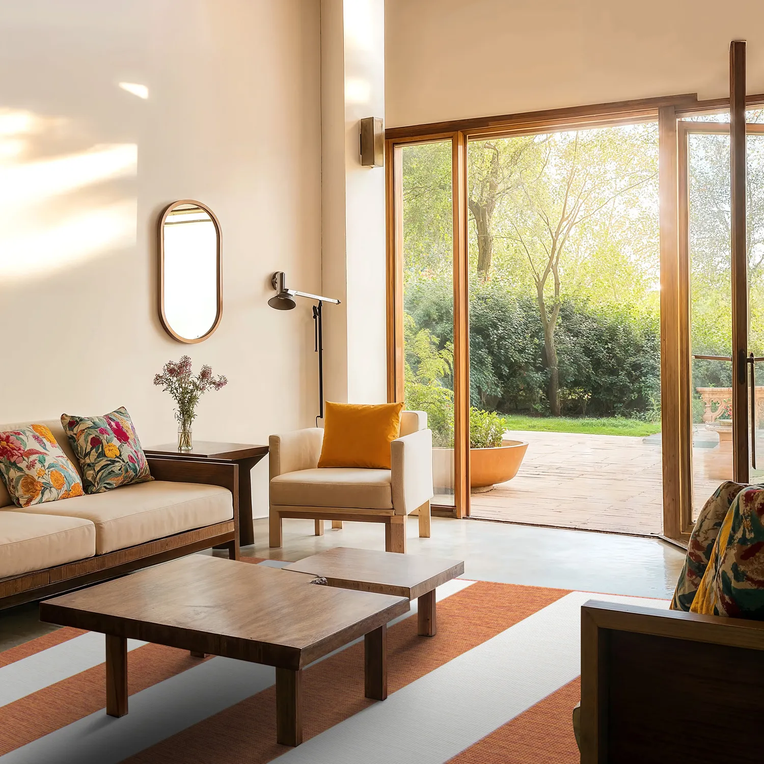 Inomhus- utomhusmatta - Santana (orange)