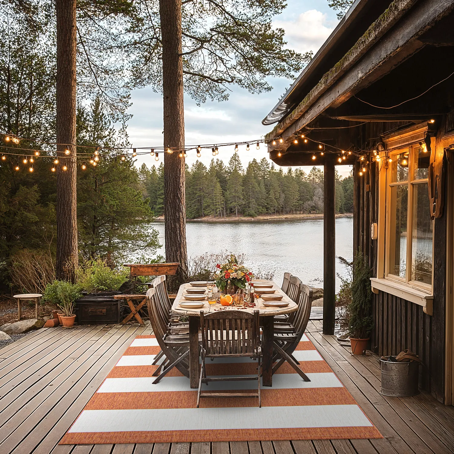 Inomhus- utomhusmatta - Santana (orange)