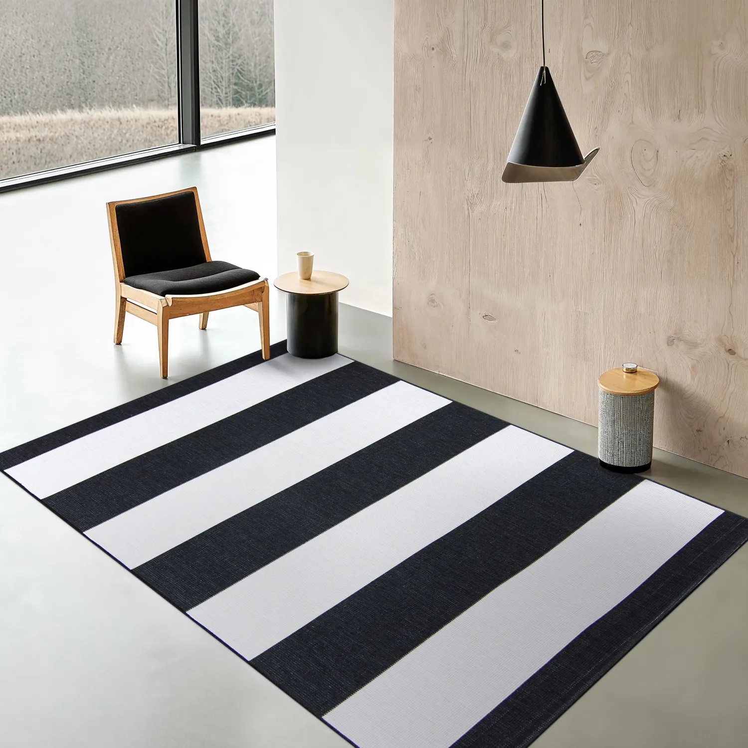 Koberec na vnútorné a vonkajšie použitie - Santana (čierny)