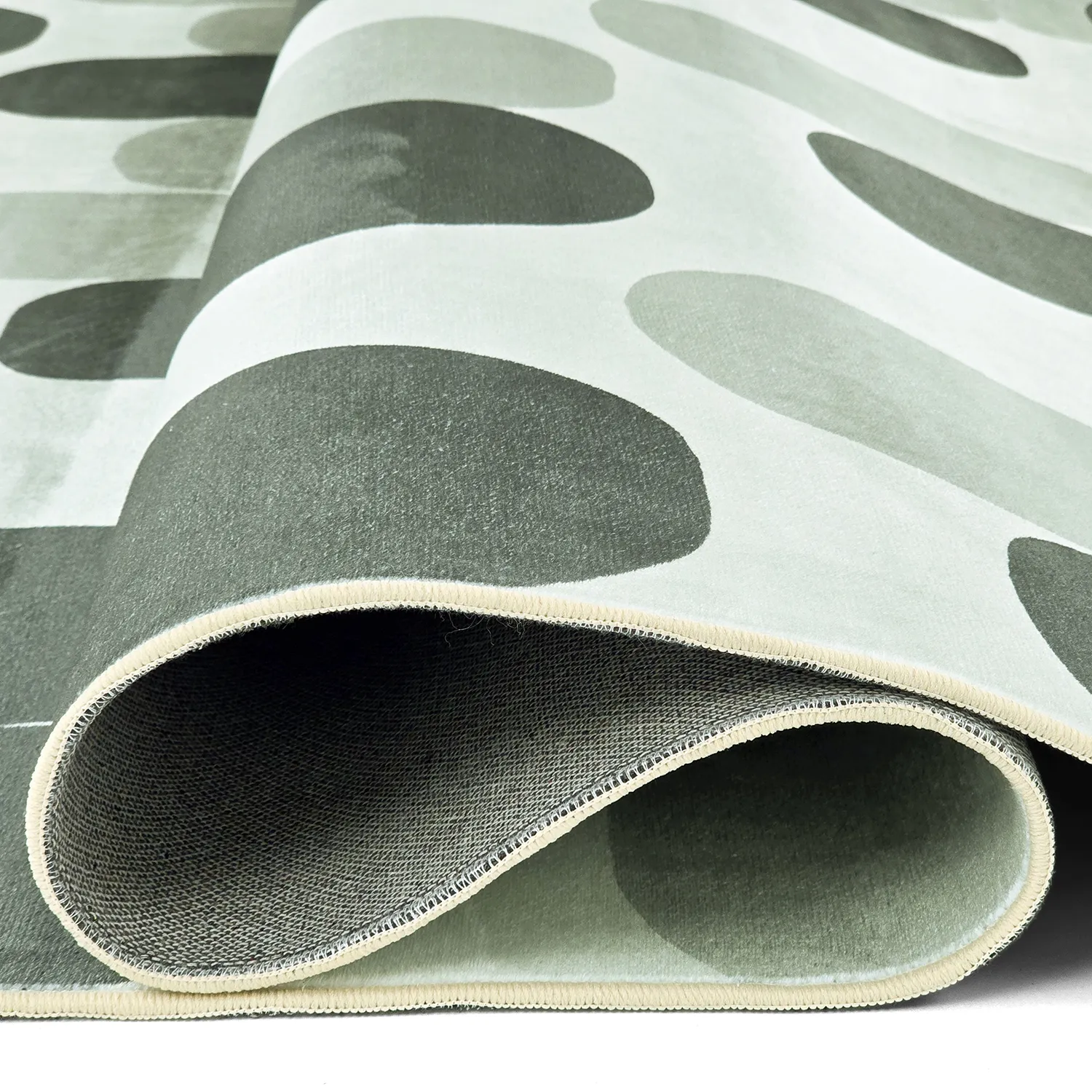 Koberec Wilton - Sapa (zelený/sivý)