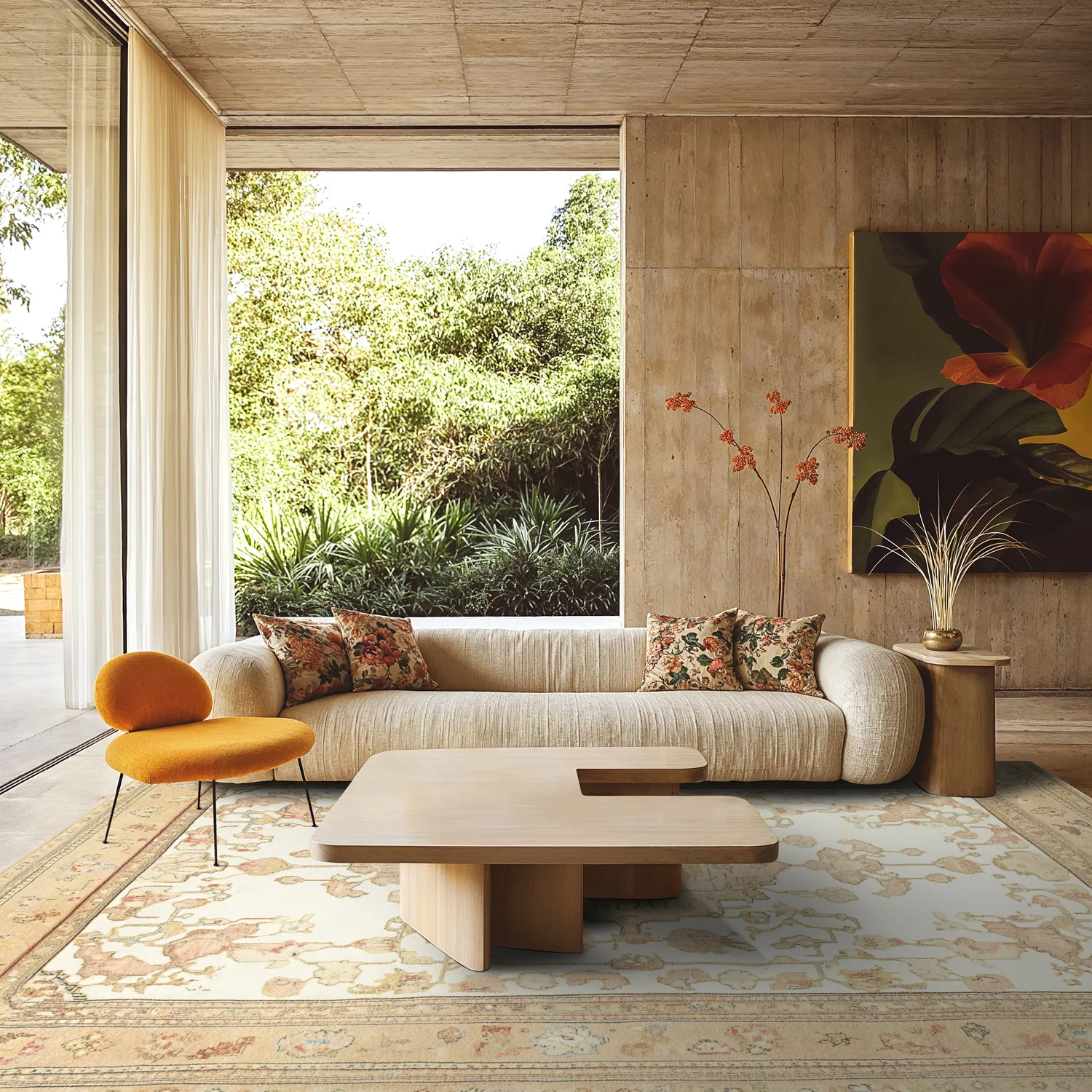 Koberec Wilton - Siwa (damask)