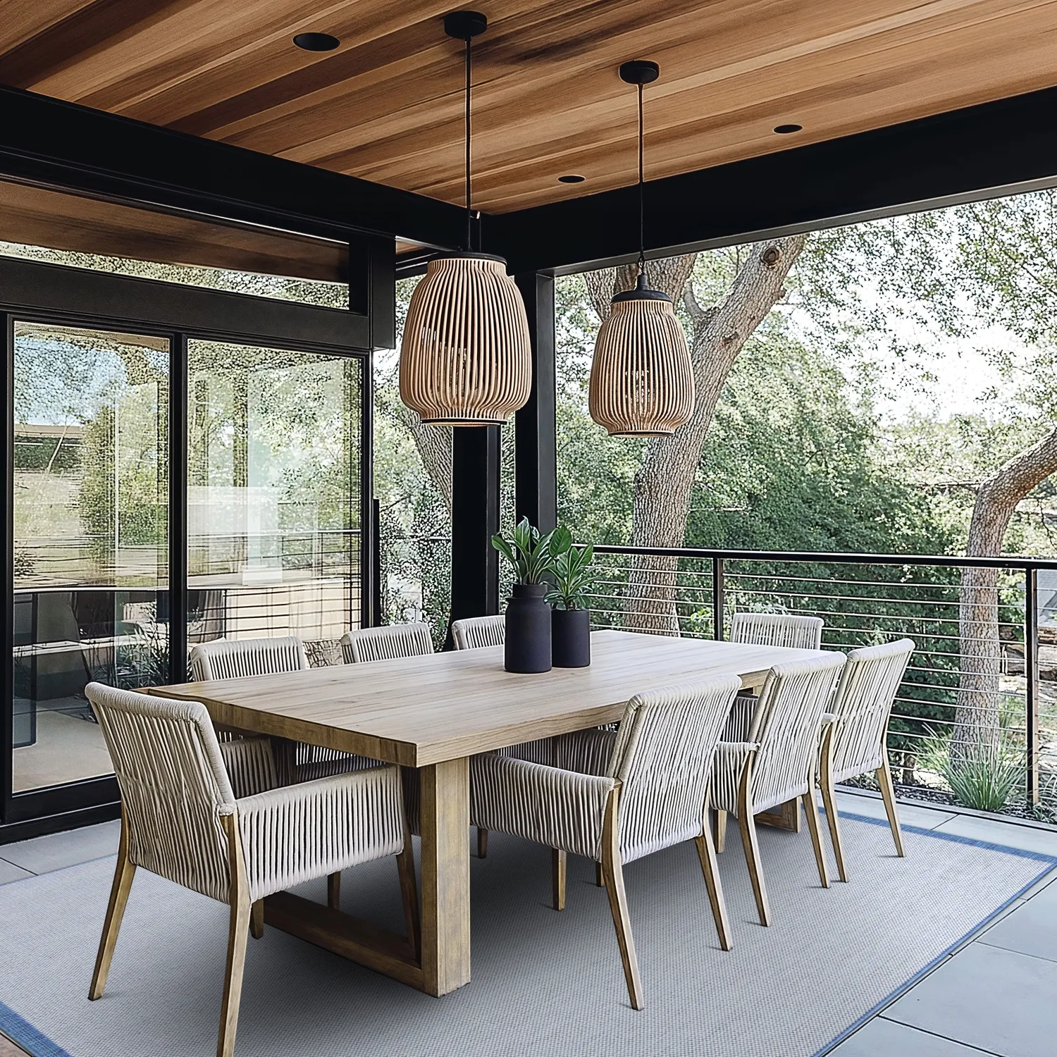 Koberec na vnútorné a vonkajšie použitie - Sortelha (modrý)