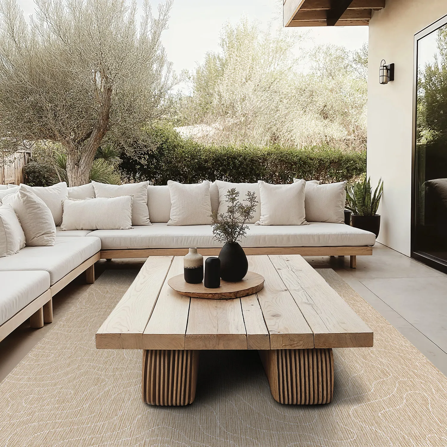 Koberec na interiér a exteriér - Thurman (béžový)