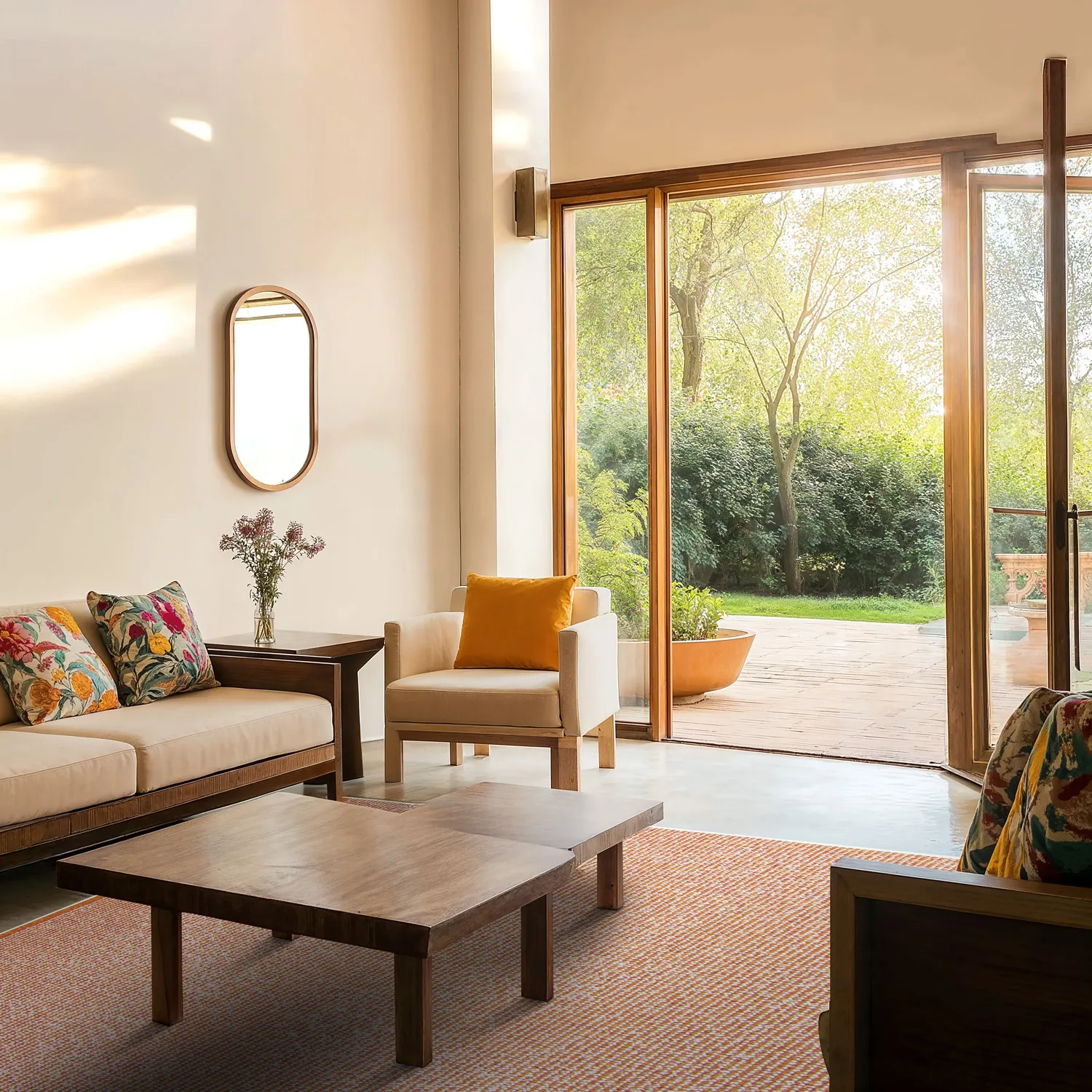 Koberec na interiér a exteriér - Tromsø (oranžový)