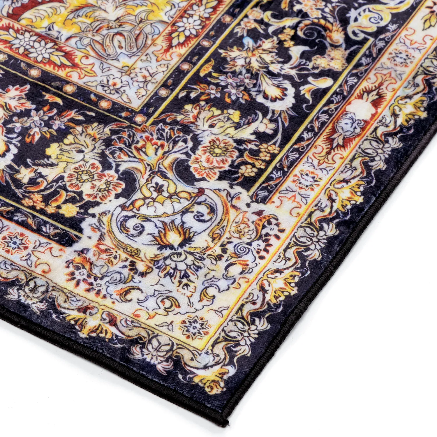 Koberec Wilton - Vakifli (čierny/multicolor)