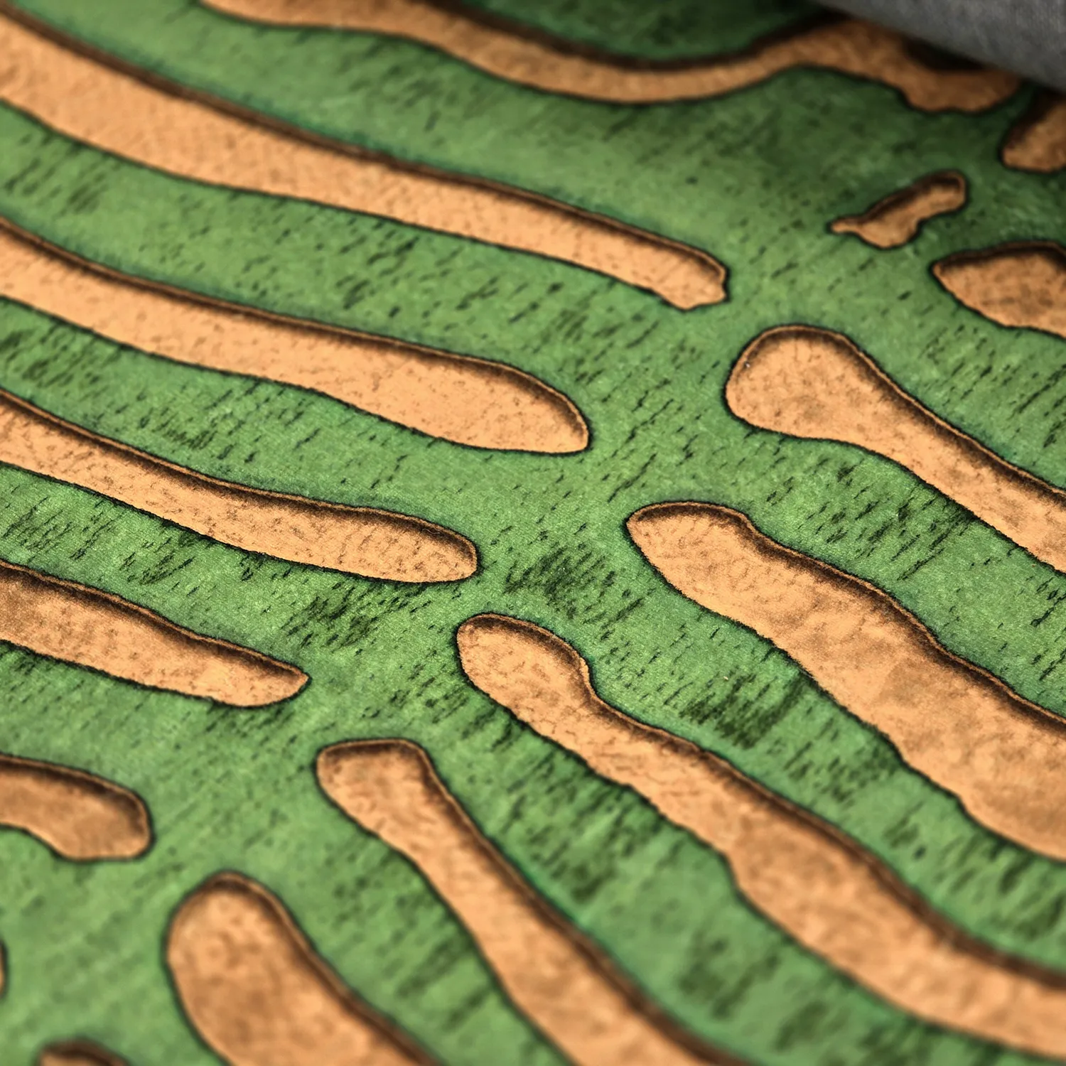 Koberec Wilton - Zebra (zeleno-oranžový)