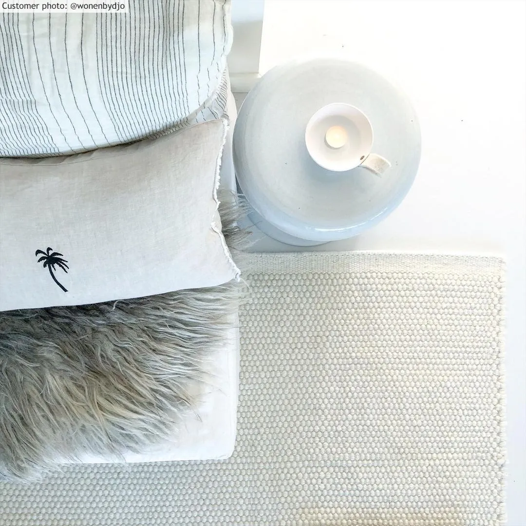 Vlnený koberec - Coastal (biely)