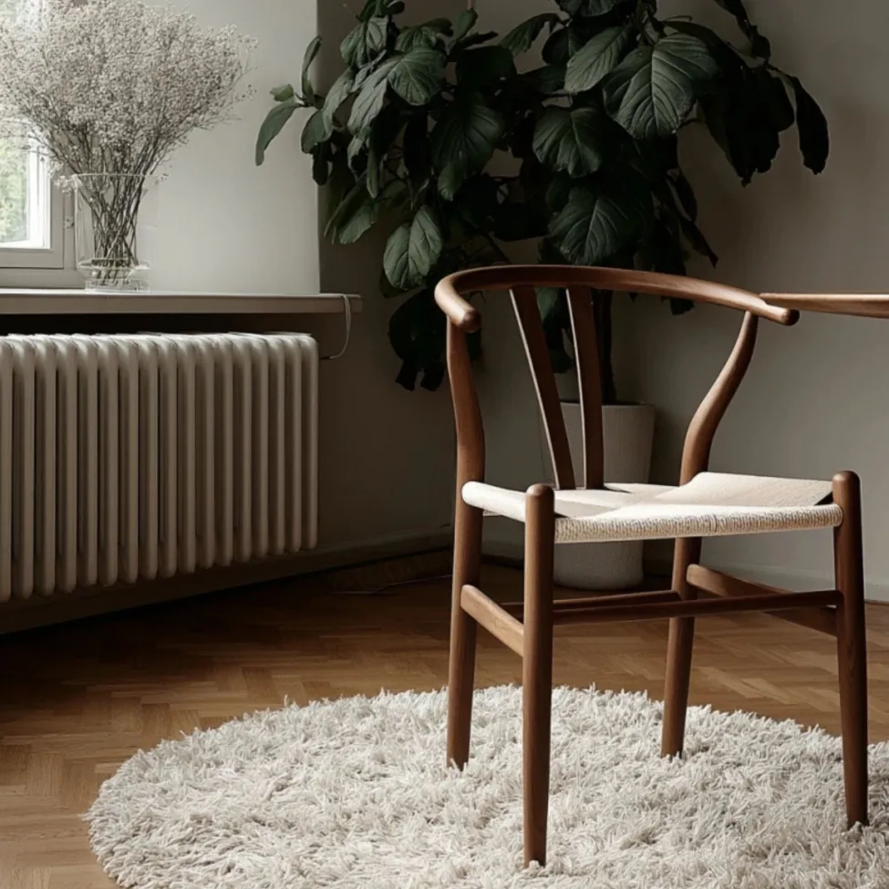 Stol - Alta (valnöt/beige) - 2 st