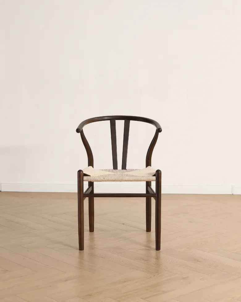 Stol - Alta (valnöt/beige) - 2 st