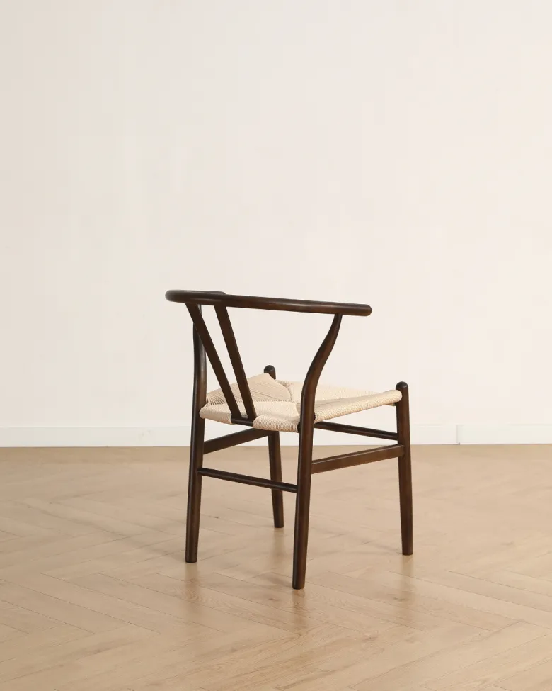 Stol - Alta (valnöt/beige) - 2 st