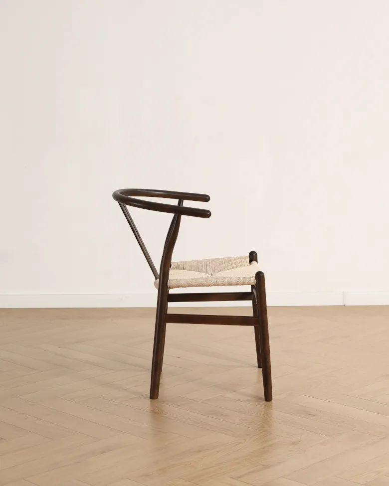 Stol - Alta (valnöt/beige) - 2 st