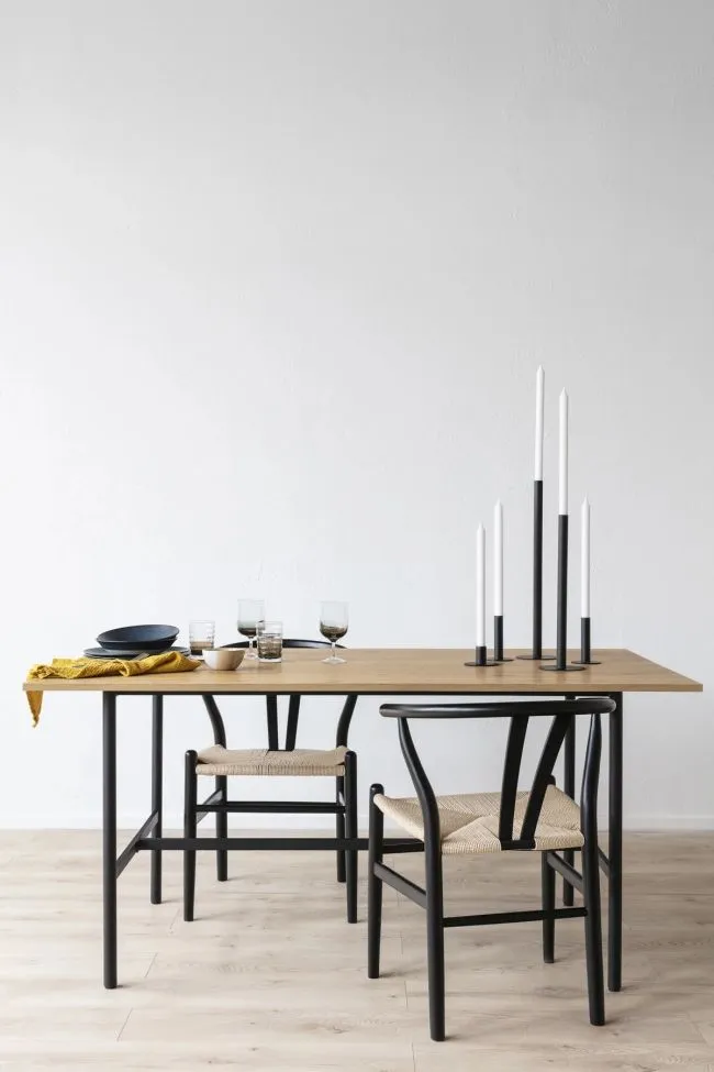 Stol - Alta (svart/beige) - 2 st